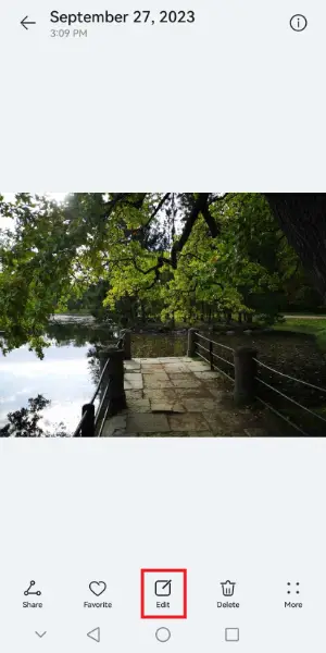 How to crop an image on Android Step 1
